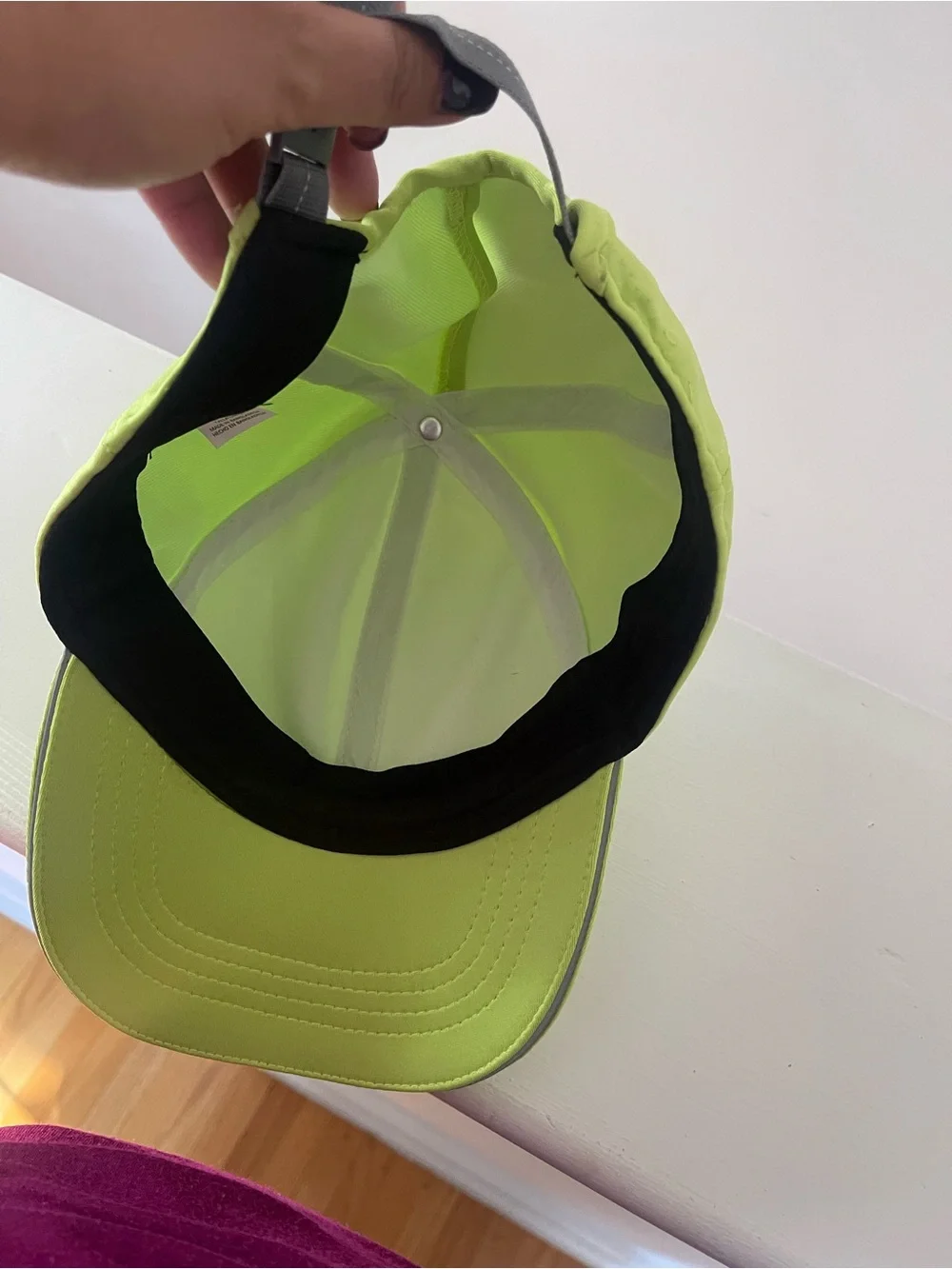 Neon Lime Baseball Ponytail Cap
